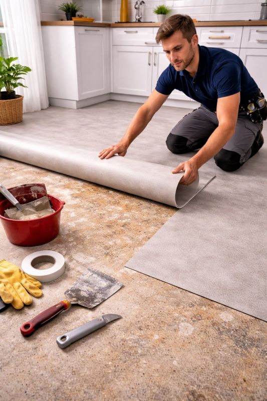 Linoleum Floor Installation in Port Orchard, WA