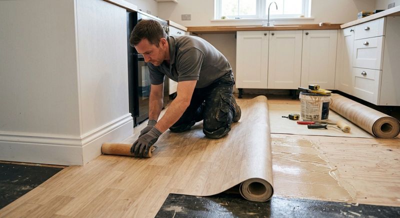 Sheet Linoleum Installation in Milton, WA